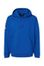Adidas A432 Mens Fleece Hooded Sweatshirt Hoodie w/ Pouch Pocket Collegiate Royal Blue Flat Front