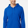 Adidas Mens Fleece Hooded Sweatshirt Hoodie - Collegiate Royal Blue - NEW