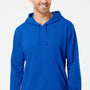 Adidas Mens Fleece Hooded Sweatshirt Hoodie w/ Pouch Pocket - Collegiate Royal Blue - Closeout