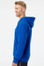 Adidas A432 Mens Fleece Hooded Sweatshirt Hoodie w/ Pouch Pocket Collegiate Royal Blue Model Side