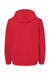 Adidas A432 Mens Fleece Hooded Sweatshirt Hoodie Red Flat Back