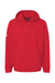 Adidas A432 Mens Fleece Hooded Sweatshirt Hoodie Red Flat Front