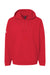 Adidas A432 Mens Fleece Hooded Sweatshirt Hoodie w/ Pouch Pocket Red Flat Front