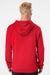 Adidas A432 Mens Fleece Hooded Sweatshirt Hoodie Red Model Back