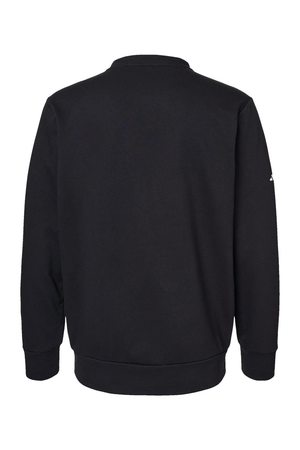 Adidas A434 Mens Fleece Crewneck Sweatshirt Black Flat Back