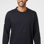 Adidas Mens Fleece Crewneck Sweatshirt - Black - NEW