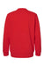 Adidas A434 Mens Fleece Crewneck Sweatshirt Red Flat Back