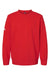 Adidas A434 Mens Fleece Crewneck Sweatshirt Red Flat Front