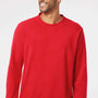 Adidas Mens Fleece Crewneck Sweatshirt - Red - NEW