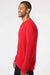 Adidas A434 Mens Fleece Crewneck Sweatshirt Red Model Side