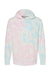 Independent Trading Company PRM4500TD Mens Tie-Dye Hooded Sweatshirt Hoodie w/ Pouch Pocket Cotton Candy Flat Front