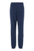 Adidas A436 Mens Fleece Jogger Sweatpants w/ Pockets Collegiate Navy Blue Flat Back