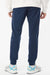 Adidas A436 Mens Fleece Jogger Sweatpants w/ Pockets Collegiate Navy Blue Model Back