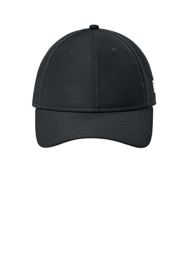 New Era Hats NE406 Mens Adjustable Hat Flag Black Flat Front