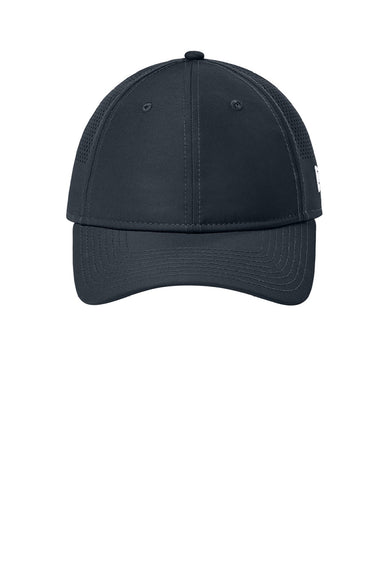 New Era Hats NE406 Mens Adjustable Hat Flag Deep Navy Blue Flat Front