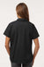 Dickies 5350 Womens Industrial Short Sleeve Button Down Shirt w/ Double Pockets Black Model Back