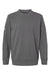 Adidas A434 Mens Fleece Crewneck Sweatshirt Heather Dark Grey Flat Front