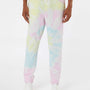 Independent Trading Co. Mens Tie-Dye Fleece Sweatpants w/ Pockets - Sunset Swirl - NEW