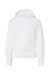 Independent Trading Company SS4001Y Youth Hooded Sweatshirt Hoodie w/ Pouch Pocket White Flat Front