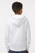 Independent Trading Company SS4001Y Youth Hooded Sweatshirt Hoodie w/ Pouch Pocket White Model Back