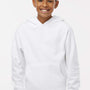 Independent Trading Company Youth Hooded Sweatshirt Hoodie w/ Pouch Pocket - White