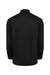 Dickies L535 Mens Industrial Wrinkle Resistant Long Sleeve Button Down Work Shirt w/ Double Pockets Black Flat Back