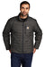 Carhartt CT102208 Mens Gilliam Wind & Water Resistant Full Zip Jacket Shadow Grey Model Front