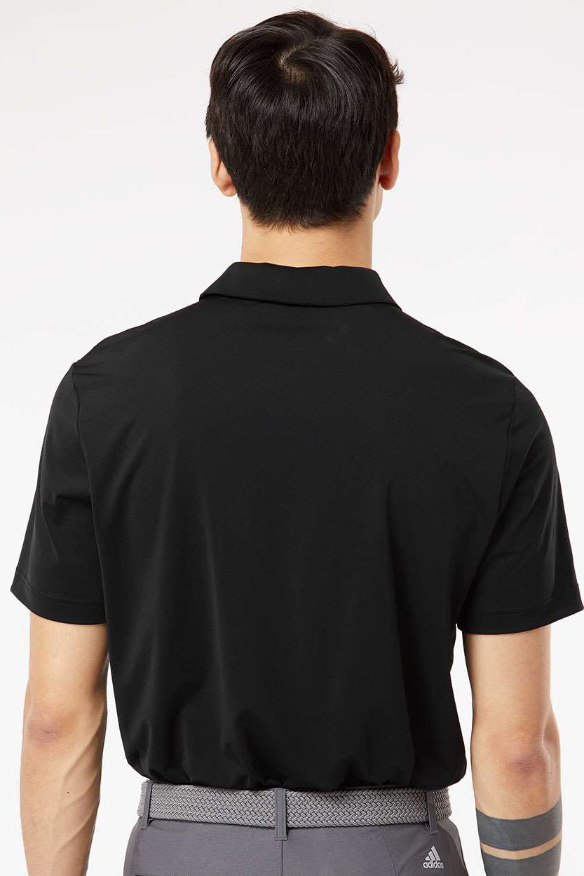 Adidas A514 Mens Ultimate Short Sleeve Polo Shirt Black Model Back