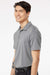 Adidas A514 Mens Ultimate Moisture Wicking Short Sleeve Polo Shirt Grey Model Side