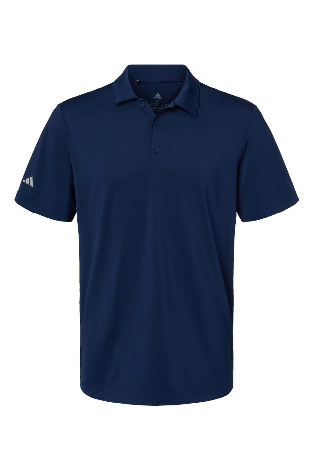 Adidas A514 Mens Ultimate Moisture Wicking Short Sleeve Polo Shirt Team Navy Blue Flat Front