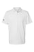 Adidas A514 Mens Ultimate Moisture Wicking Short Sleeve Polo Shirt White Flat Front