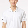 Adidas Mens Ultimate Moisture Wicking Short Sleeve Polo Shirt - White - NEW
