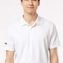 Adidas Mens Ultimate Moisture Wicking Short Sleeve Polo Shirt - White