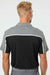 Adidas A512 Mens Ultimate Colorblocked Short Sleeve Polo Shirt Black/Grey/Grey Melange Model Back