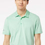 Adidas Mens Ultimate Moisture Wicking Short Sleeve Polo Shirt - Clear Mint - NEW