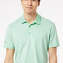 Adidas Mens Ultimate Moisture Wicking Short Sleeve Polo Shirt - Clear Mint