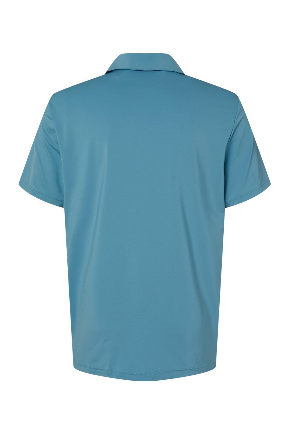 Adidas A514 Mens Ultimate Short Sleeve Polo Shirt Hazy Blue Flat Back