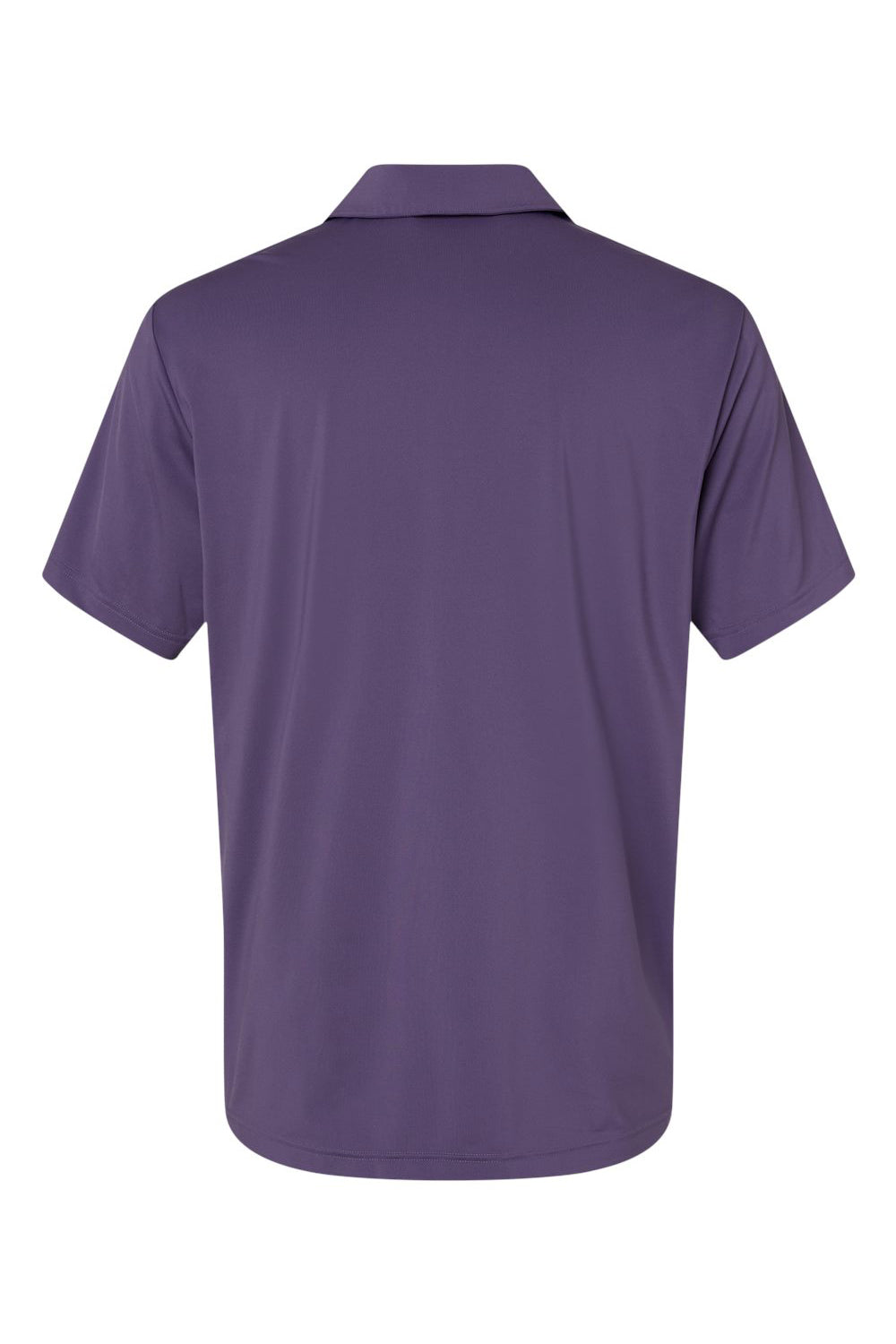 Adidas A514 Mens Ultimate Moisture Wicking Short Sleeve Polo Shirt Tech Purple Flat Back