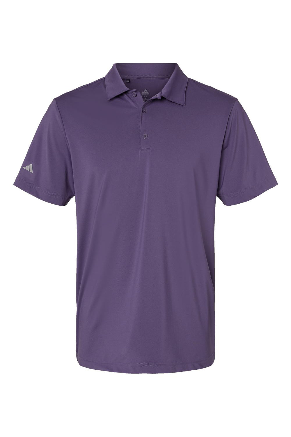 Adidas A514 Mens Ultimate Short Sleeve Polo Shirt Tech Purple Flat Front