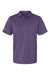 Adidas A514 Mens Ultimate Moisture Wicking Short Sleeve Polo Shirt Tech Purple Flat Front