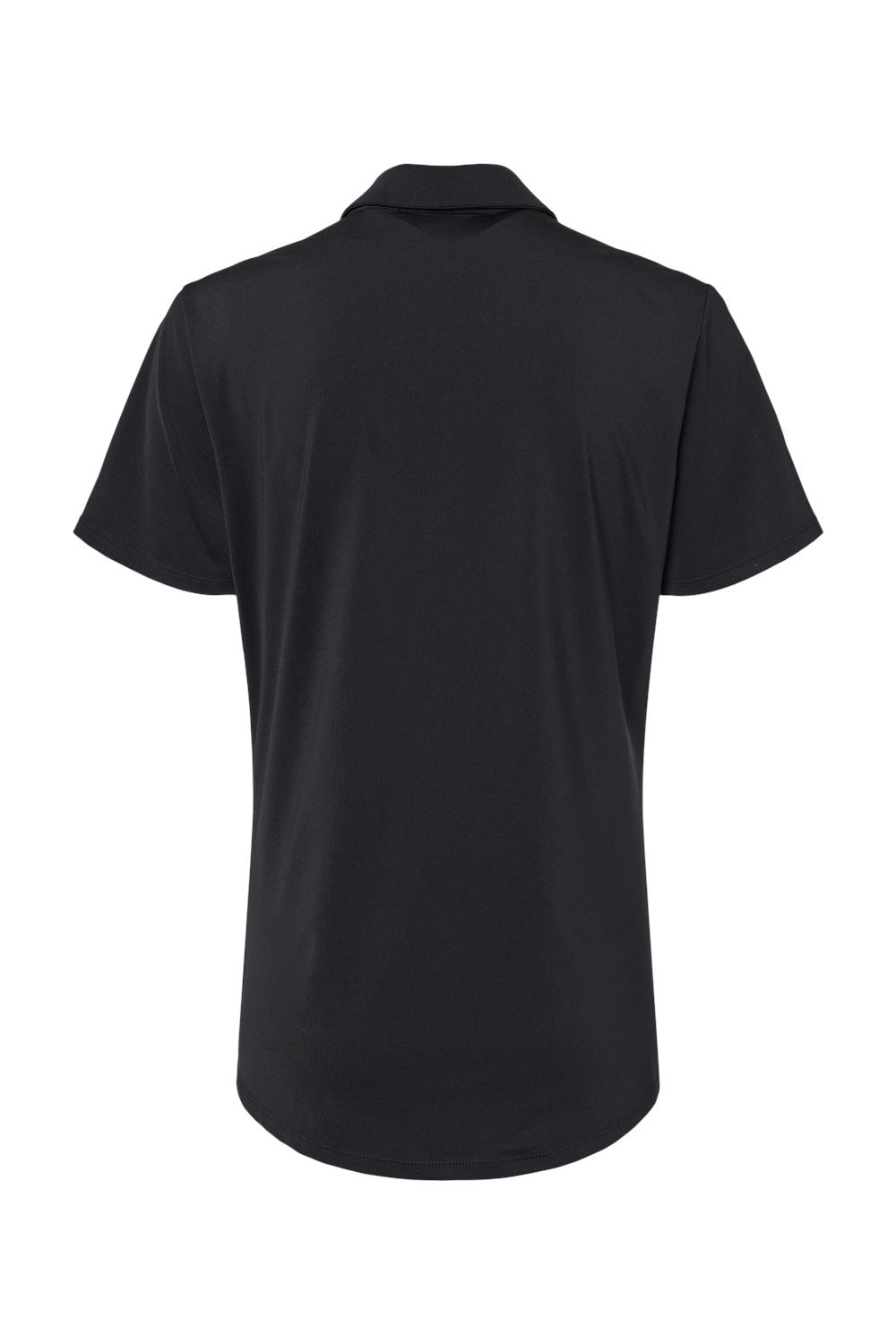 Adidas A515 Womens Ultimate Short Sleeve Polo Shirt Black Flat Back