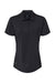 Adidas A515 Womens Ultimate Short Sleeve Polo Shirt Black Flat Front