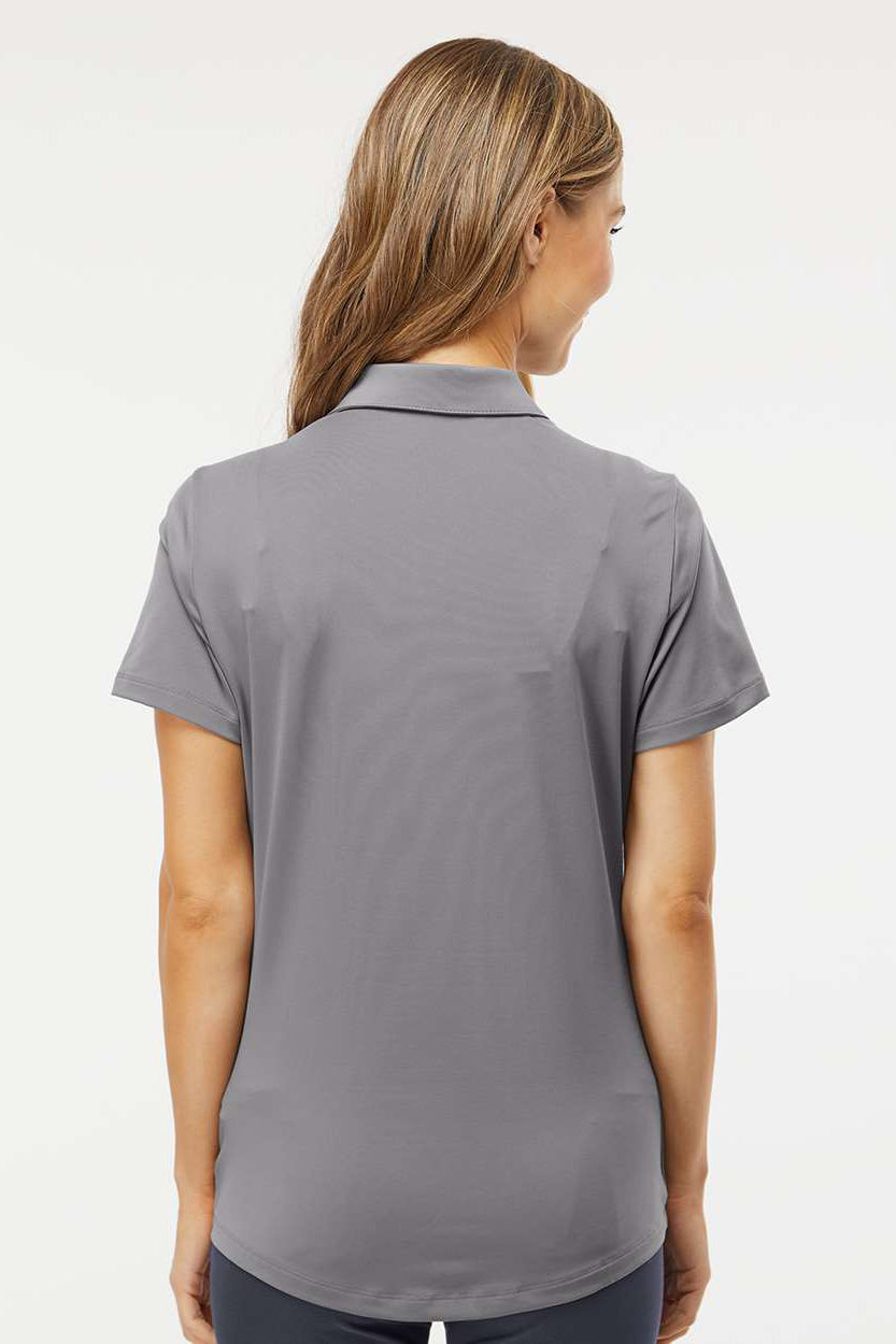 Adidas A515 Womens Ultimate Short Sleeve Polo Shirt Grey Model Back