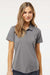 Adidas A515 Womens Ultimate Short Sleeve Polo Shirt Grey Model Front