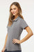 Adidas A515 Womens Ultimate Moisture Wicking Short Sleeve Polo Shirt Grey Model Side