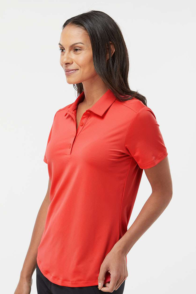 Adidas A515 Womens Ultimate Short Sleeve Polo Shirt Real Coral Model Side