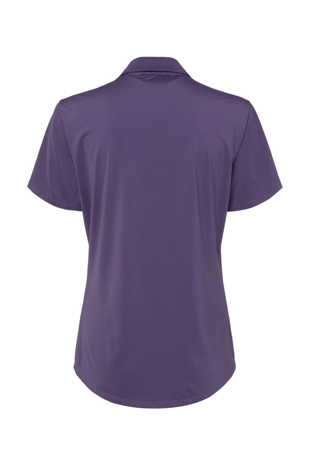 Adidas A515 Womens Ultimate Moisture Wicking Short Sleeve Polo Shirt Tech Purple Flat Back