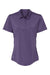 Adidas A515 Womens Ultimate Short Sleeve Polo Shirt Tech Purple Flat Front