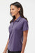 Adidas A515 Womens Ultimate Short Sleeve Polo Shirt Tech Purple Model Side