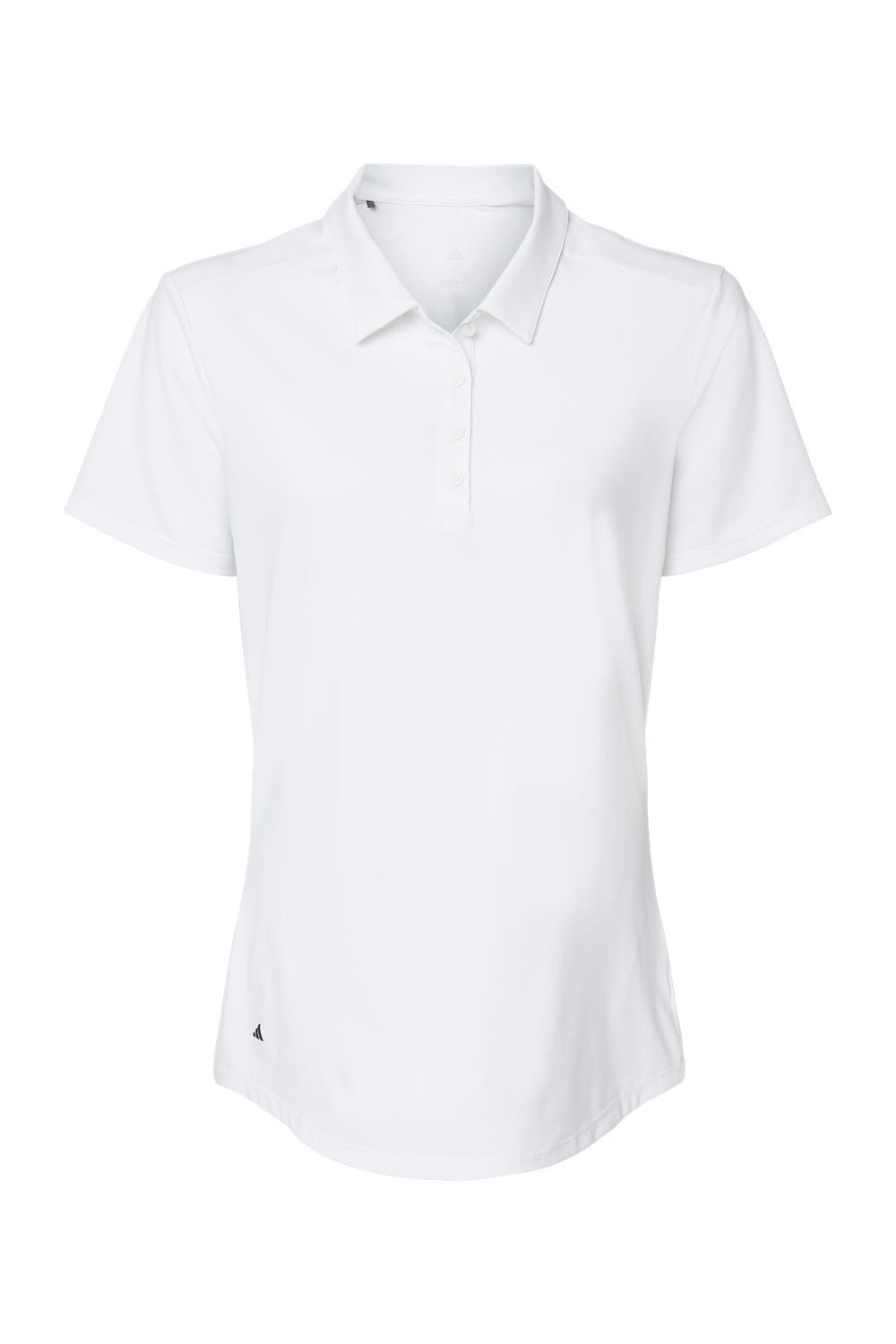 Adidas A515 Womens Ultimate Short Sleeve Polo Shirt White Flat Front